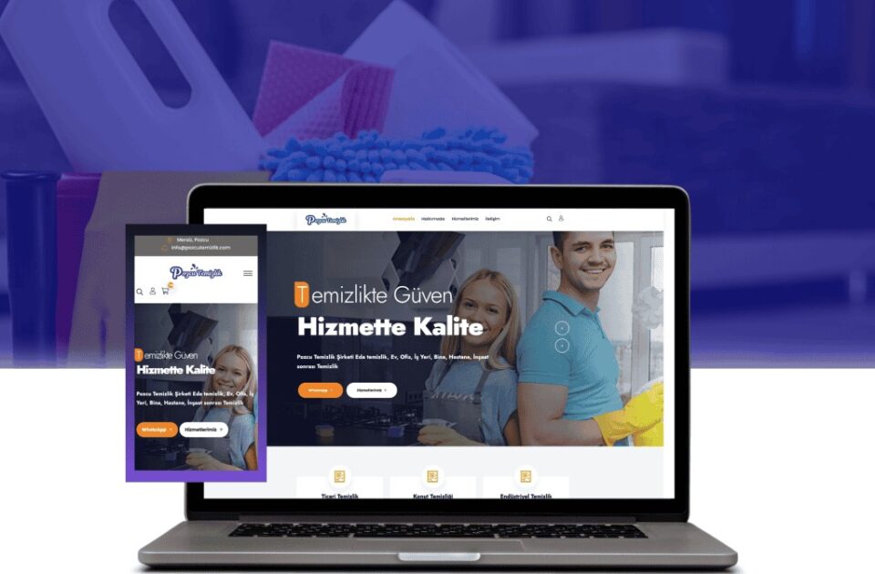 Temizlik Firması Web Tasarımı (Pozcu Temizlik) — Web Tasarım