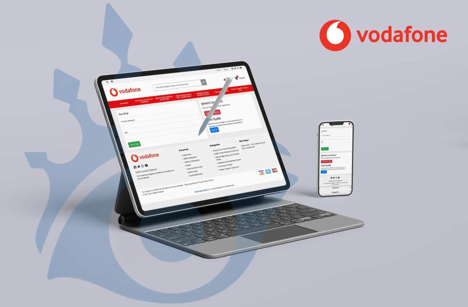 Vodafone Bayi Giriş Sistemi Arayüzü — Özel Yazılım